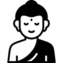 buddha glyph icon