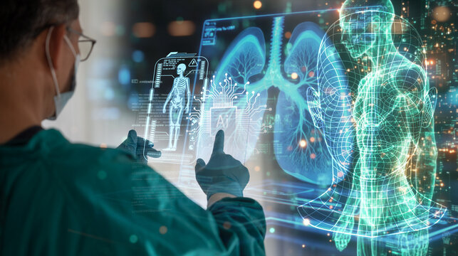 Doctor work with tablet computer,digital healthcare technology,system analysis network connection hologram virtual screen interface,online medical examination analysis report,surgical operation room