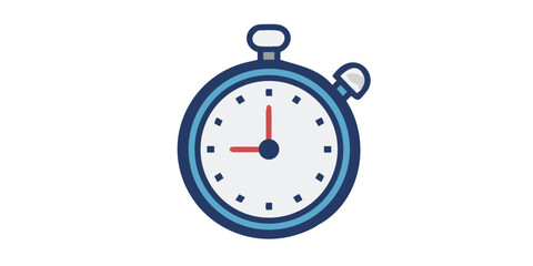 Classic mechanical analog stopwatch isolated on white.