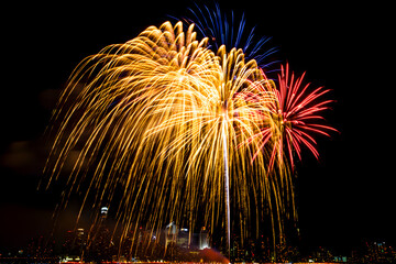 fireworks in the night