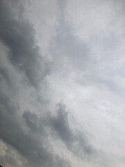 gllomy sky with dark gray clouds