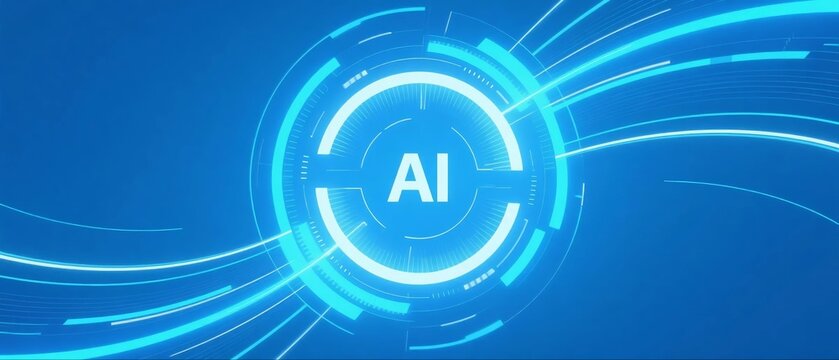 AI technology background - Powered by Adobe