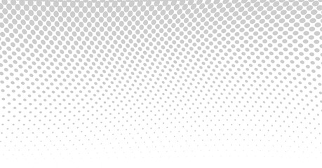 Seamless gray halftone pattern in white background