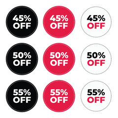 Discount sign banner. Discount Sale Promotion Special Offer Marketing . suitable for business, promotion, advertising, discount.