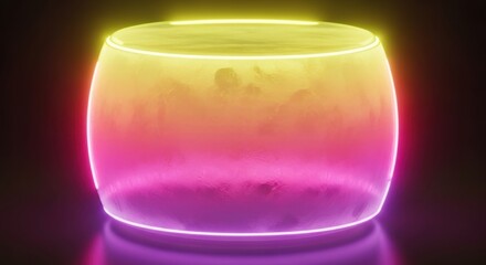Captivating gradient light sphere radiates modern, abstract energy, perfect for tech, branding, and futuristic concepts, creating a vibrant, sophisticated visual statement.