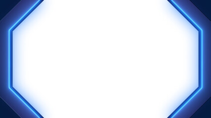 Frame Esports game retro 90s style. Glowing neon futuristic high tech. element PNG.