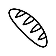 Crusty Bread Loaf Illustration For Bakery, Cooking, And Food Styling Projects