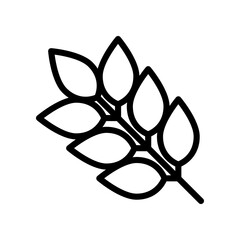 Minimal leafy branches sketched with thin lines and natural shapes