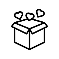 Gift Box With Hearts: Lovable Present For Love, Celebration, And Special Moments