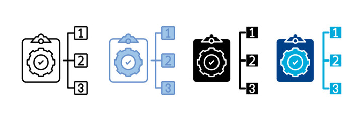 Obraz premium Priority Icon Set Multiple Style Collection