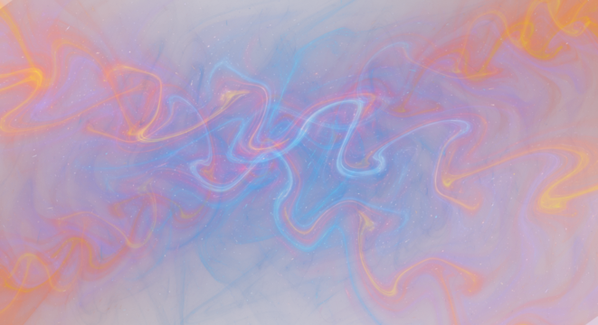 Swirling flowing lines in shades of pink, purple, blue and peach colours