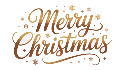 Warm Wishes for Christmas: Merry Christmas in elegant gold script, adorned with festive stars and snowflakes, embodies the holiday spirit, conveying joy and goodwill.