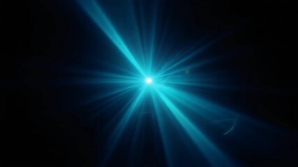 Rapid cyan lens flare with vertical scratches overlay, sudden flash transition. - Powered by Adobe