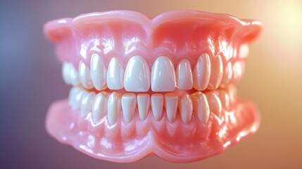 Obraz premium Artificial teeth closeup