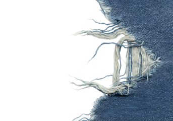 Distressed denim texture with frayed edges for design