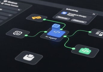 Ai agent managing interconnected digital services and workflows
