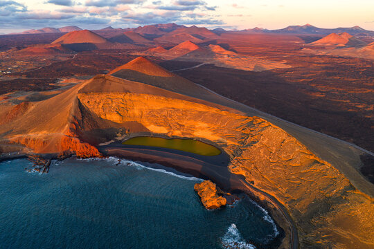 El Golfo Küste auf Lanzarote