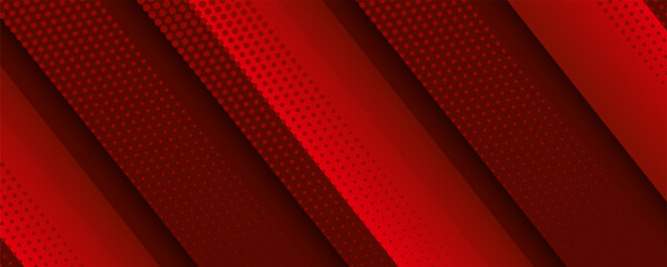Technology futuristic background striped lines with light effect on red background.
