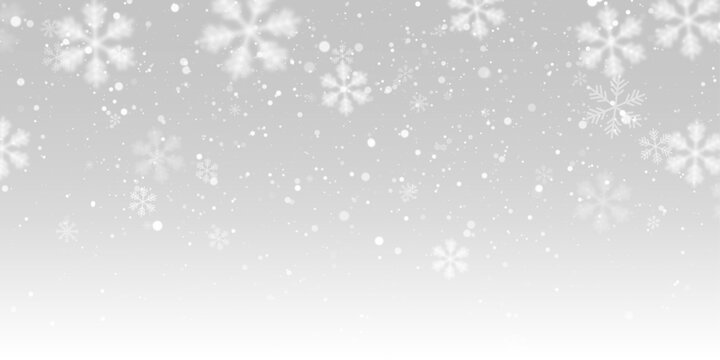 Png Falling snow on transparent background. Light snowfall, snowflakes, Snow flakes, snow background. Bokeh lights vector file 