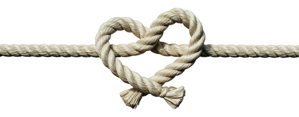 rope with heart knot PNG
