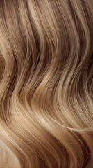 Naklejka premium Thick curly blonde hair. The elegant composition symbolizes beauty, hair health, and professional salon care — ideal for use in advertising, packaging design, and promotional materials. 