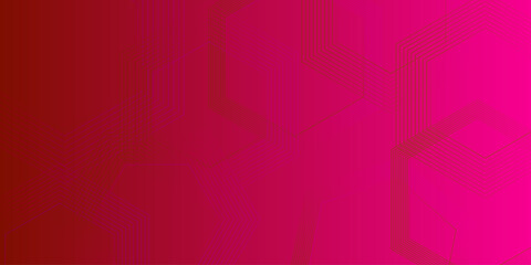 Fototapeta premium Luxury red and gold abstract background. Abstract background with hexagonal geometry as the main figure. Tech business gradient background banner presentation art design hexagonal elements . 