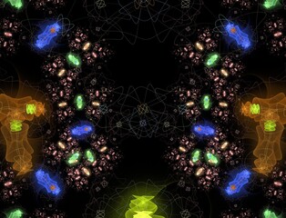 Imaginatory fractal abstract background Image