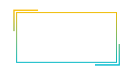 Gradient Minimalist Rectangle Frame Vector - Geometric Border Outline Graphic Design
