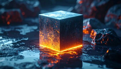 Deep-fried mars bar scottish food on dark background render