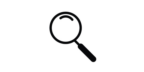 magnifier icon vector flat design