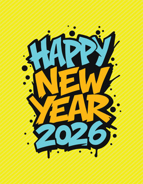 New Year 2026 T shirt Design Vector Free	