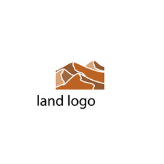 modern land logo design