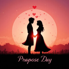 Happy Propose Day Romantic Social Media Square Template