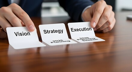 A comprehensive approach to business success defining the path from initial vision to effective strategic implementation and impactful execution