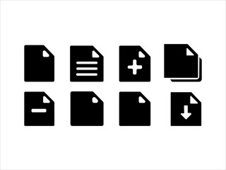 Modern file type icons for digital organization and productivity