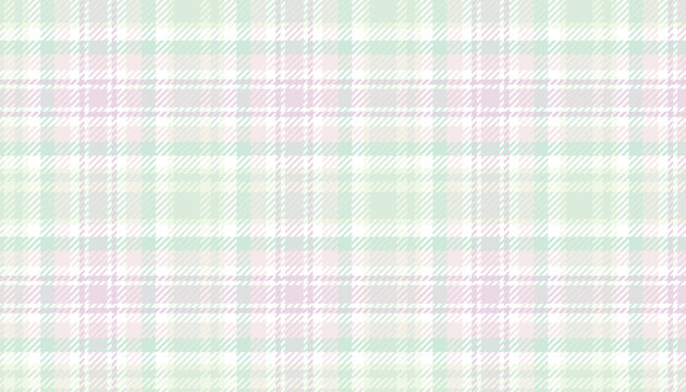 Tartan in soft pastel colors is used in textiles and design