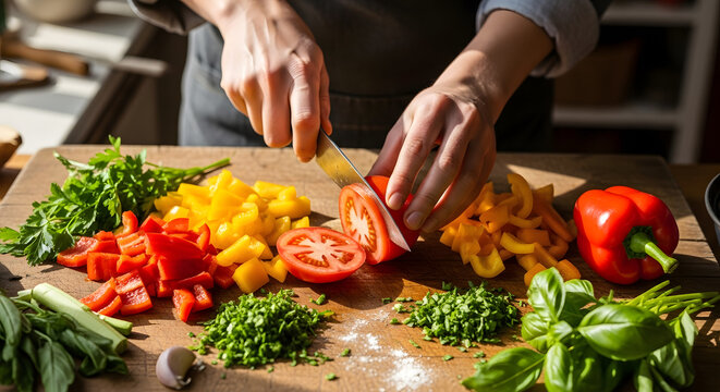 How to chop vegetables for salad healthy eating and cooking tips vegetable preparation guide kitchen skills