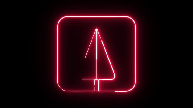  Environmental icon neon animation