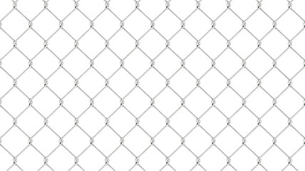 Fototapeta premium Sturdy silver chain link fence texture provides modern security and industrial design elements for construction and protection projects.