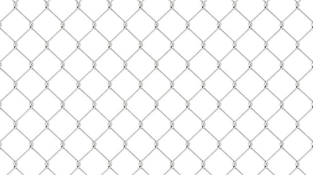 Sturdy silver chain link fence texture provides modern security and industrial design elements for construction and protection projects.