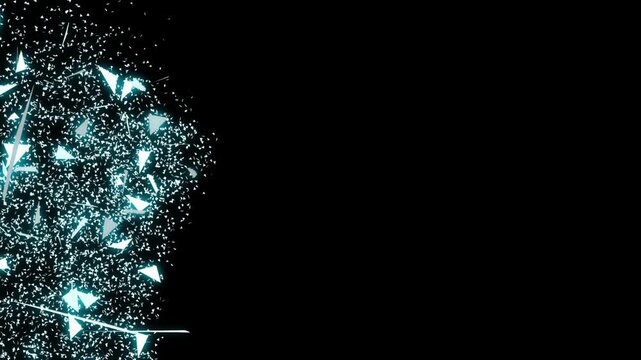 Dramatic ice winter transition using cracked frost textures and swirling cold fog for cinematic scenes.