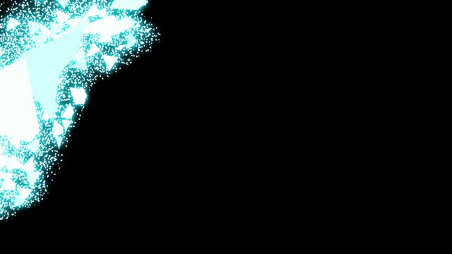 Light icy transition with soft snow particles and frosty highlights for peaceful winter visuals.