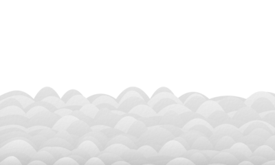 Minimalist White Dunes with Starry Night Overlay on Transparent Backdrop