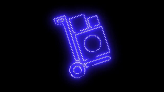 presentation icon viduo neon animation