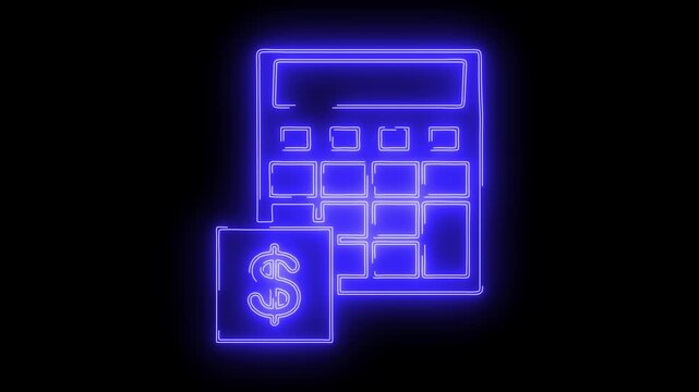 presentation icon viduo neon animation