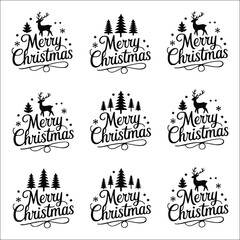 Merry Christmas Text Svg, Christmas Quote Svg, Holiday Lettering Svg Designs, Cricut Silhouette Cut Files, Digital Download, Merry Christmas Svg, Christmas Svg, Merry Christmas Text Svg, Winter svg,