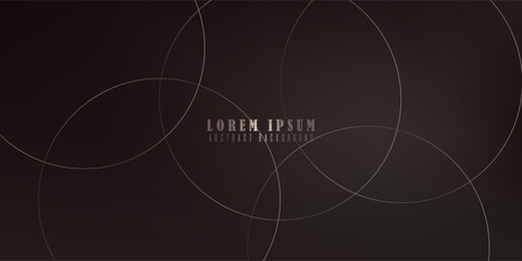 Obraz premium light brown background with golden circles. modern background. modern, vector