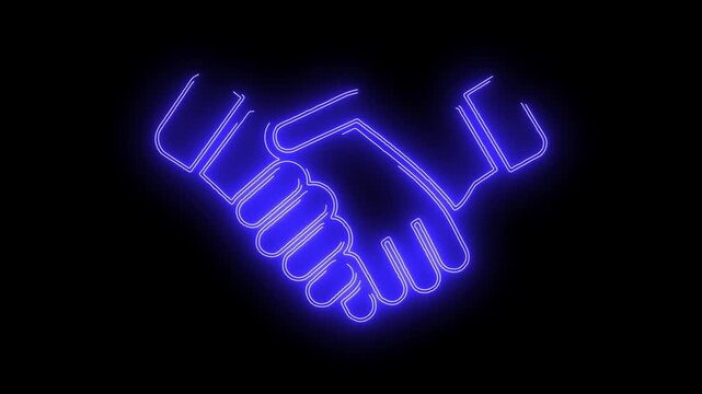 presentation icon viduo neon animation