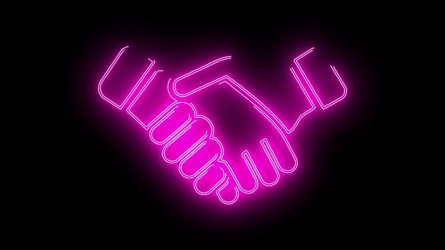 presentation icon viduo neon animation