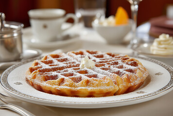 Gaufres à la flamande, Flemish waffle